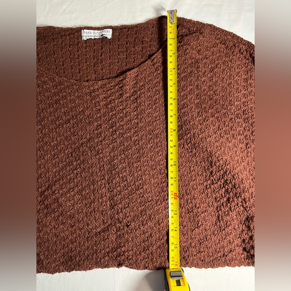 Urban Outfitters Cropped Sweater Women Size XS - Brown Crop Top Short Sleeve - Picture 5 of 8
